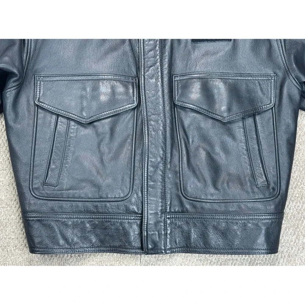 Gibson & Barnes Expressjet‎ Vtg Men's Skyliner Flight Jacket With Liner Size 42R
